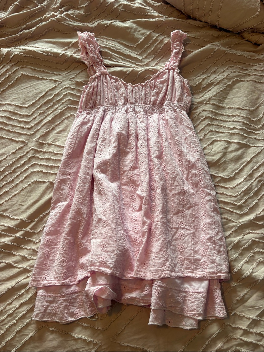 Pink Eyelet Sundress